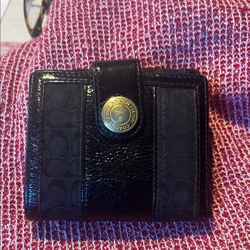 Coach Black Leather Wallet